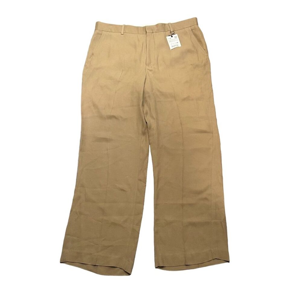 Zara Beige Straight Leg Trousers Size 2XL 30" Inseam